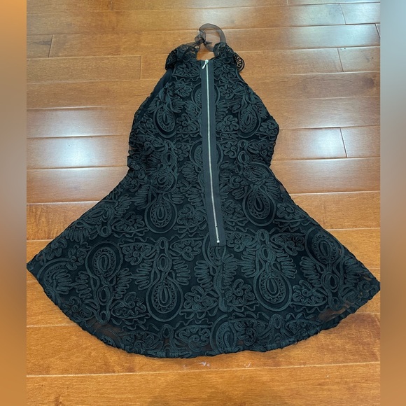 Anne Fontaine Black Lace Tie Halter Neck Sleeveless Blouse Top Sz. 38 (S) - Picture 3 of 7